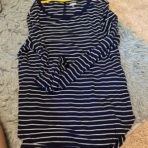 Blue and white old navy dress shirt